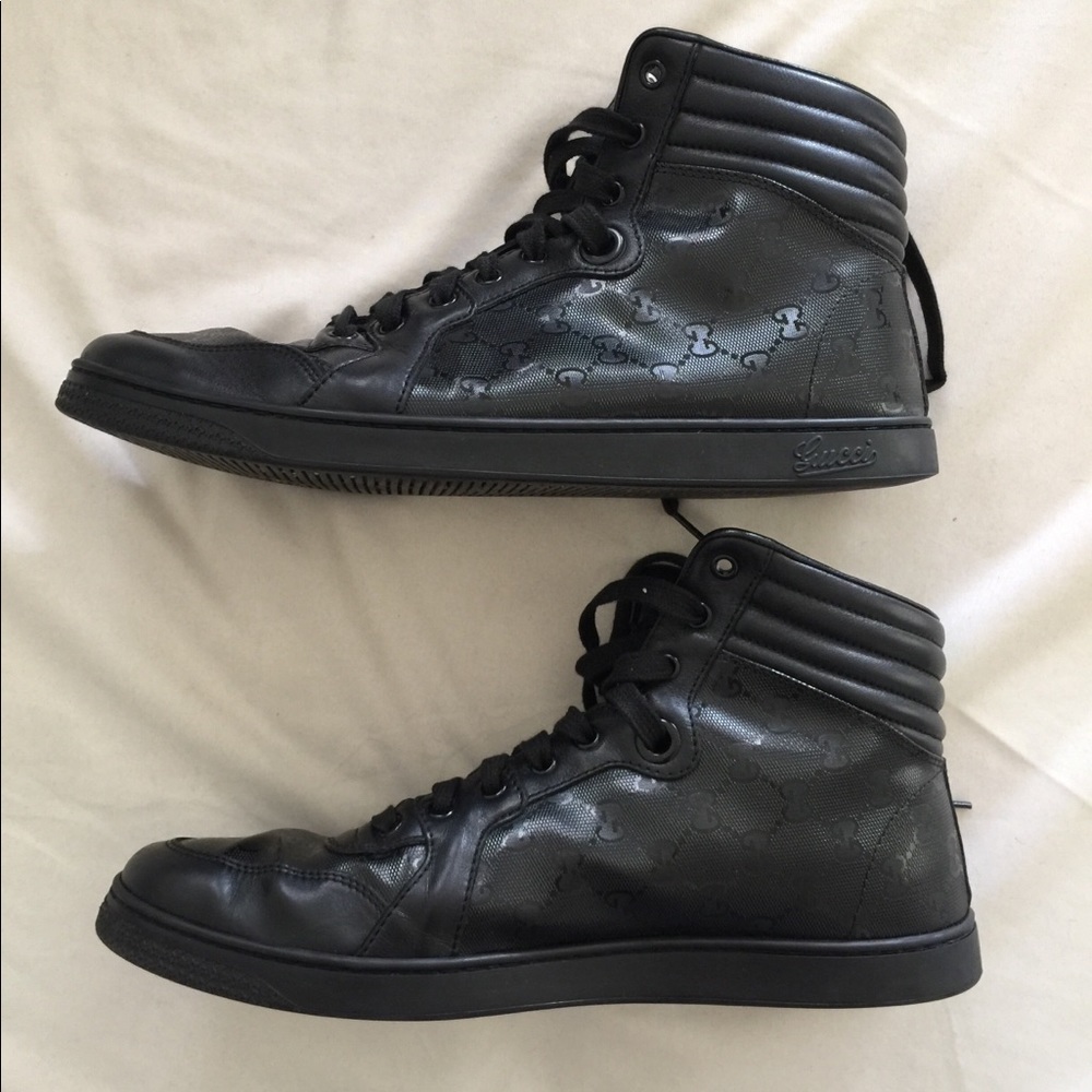Authentic Gucci GG Hightop Sneakers G10.5